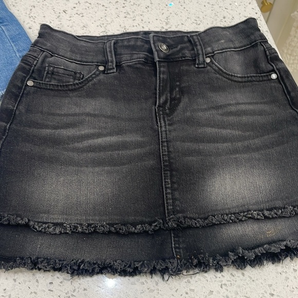 Wonder Nation girls Blue and Black Denim Mini Skirts size 6/6X - Picture 5 of 10